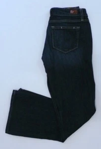 Botas de mezclilla para mujer PAIGE Cañón 5 bolsillos lavado oscuro talla S - Imagen 1 de 8