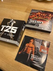 INSANITY Beachbody Total Body Workout 10 DVD Set Complete - W BONUS T25 And More