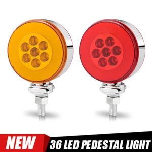 3" Round Double Face 36 LED Turn Signal Lights for Freightliner Peterbilt USA - Picture 1 of 11