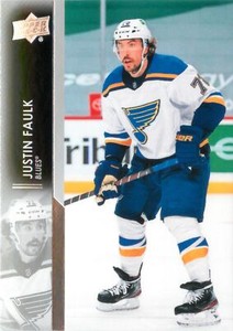 Justin Faulk 2021-22 Upper Deck Hockey Series 1 Base Card #154 St. Louis Blues