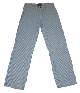 Polo Ralph Lauren Boys Size 6 Blue Stripe Seersucker Chino Pants Easter - Picture 1 of 7