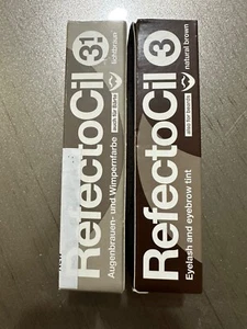 RefectoCil 3 Natural Brown and 3i Light Brown Eyebrow Eyelash Tint Bundle - Picture 1 of 1