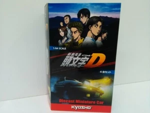Kyosho Initial D 4pcs Diecast Miniature Car Set 1/64 Scale AE86 RX-7 R32 GT-R - Picture 1 of 9