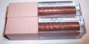 2 Maybelline Lifter Gloss + Hyaluronic Acid 017 Copper Lip Gloss SEALED AS IS Z6 - Picture 1 of 3