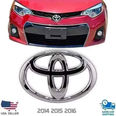 14-16 NUEVO TOYOTA COROLLA 🔥🔥 EMBLEMA PARRILLA DELANTERA CROMADA 2014 2015 2016 logo Foto 1 de 4