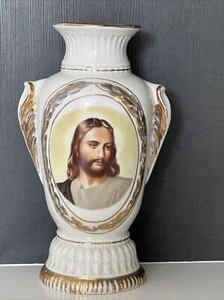 Seltene antike große Kirchenaltar Vase JESUS 13 1/2" hoch - Bild 1 von 12