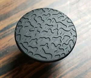Matte Black Farmhouse Round Cabinet Knob ALLEN ROTH Z834-28-DBK - Picture 1 of 3