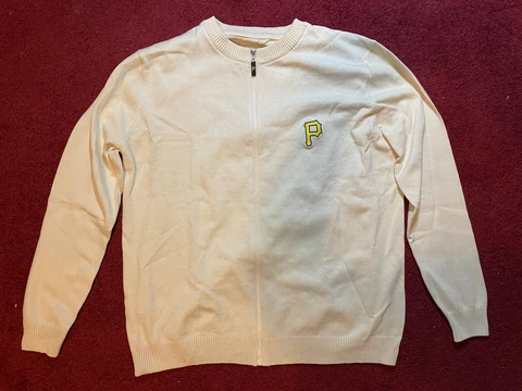Pittsburgh Pirates Adult XL Mr. Rogers Zip Up Sweater & T-Shirt Cover