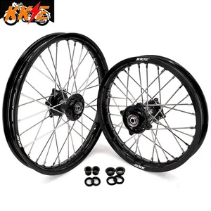 KKE 17/14 Kids Wheels fit Kawasaki KX80 KX85 1993-2025 KX112 2022-2024 Black Hub - Picture 1 of 12
