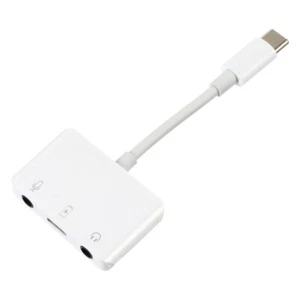 Headphones Adapter Earphone Converter Laptops Audio Adapter Mic Earphones Dongle - Photo 1/12
