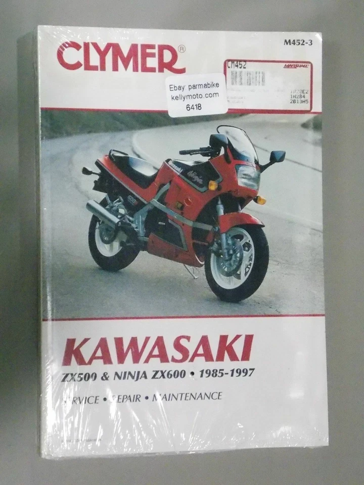 Manual Clymer #M452-3 Kawasaki ZX500 Y Ninja ZX600 1985-1997 - Imagen 1 de 1