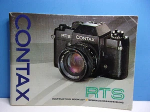 Folleto de instrucciones Contax RTS inglés y alemán vintage manual original guía - Imagen 1 de 2