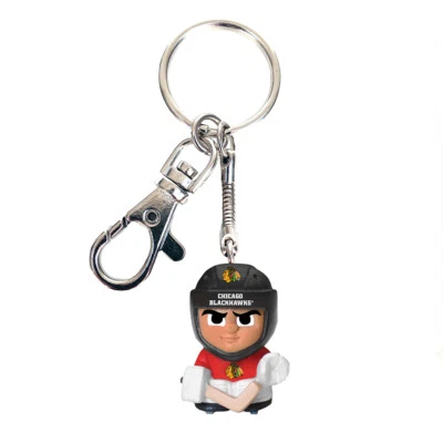 NHL Teenymates Tagalong Key Chain With Clip Chicago Blackhawks Key Chain - Image 1 of 2