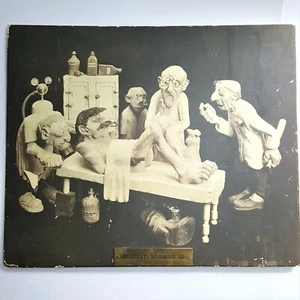 Harley Niblack Folk Art Claymation Disney Collab quadro satira medica vintage - Foto 1 di 12