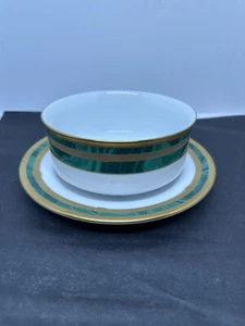 Christian Dior Gaudron Malachite Gravy Sauce Boat Authentic Luxury Serving Bowl - Picture 1 of 10