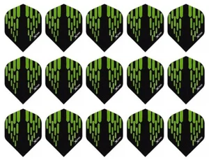 5 juegos XQMAX Contour 100 micras vuelos de dardos estándar - seguimiento de envíos - verde - Imagen 1 de 1
