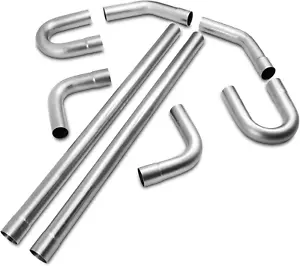 3 Inch Universal T304 Stainless Steel Exhaust Pipe Tubing Kit 16 Gauge Custom - Picture 1 of 11