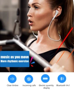 Headphones with Mic Wireless Bluetooth 5.0 Headset Neackband Stereo Headset - Photo 1 sur 14
