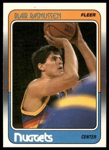 1988-89 Fleer #36 Blair Rasmussen RC Denver Nuggets NM+ - Picture 1 of 2