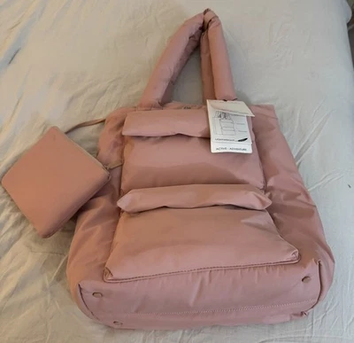 NUEVO CON ETIQUETAS NUEVO Bolso de Viaje Joan & David Weekender con Compartimento para Portátil Rosa Suave Grande Foto 1 de 4