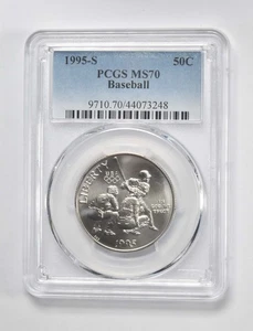1995 S MS70 Olympics - Baseball Commemorative Half Dollar PCGS *5097 - Picture 1 of 5