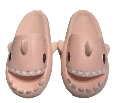 Tiburón Toboganes Rosa Mujer Nube Sandalias Cómodas Piscina Tik Tok Mujer EE. UU. Talla 9 - 10.5 Foto 1 de 4