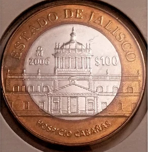 Mexiko 100 Pesos Jalisco 2006 Bimetall .925 Silber Münze (2. Auflage) STICHTAG - Bild 1 von 4