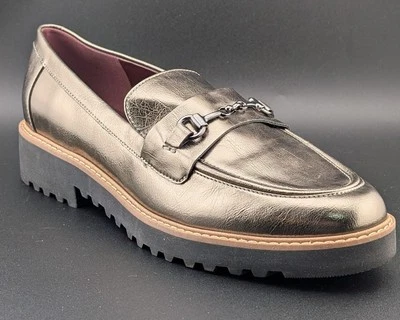 Franco Sarto Colette Loafers Women's 10M Pewter Metallic A22 - Image 1 of 4