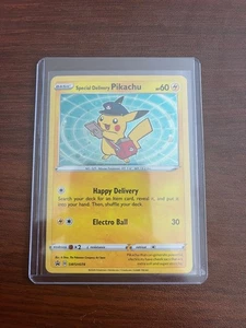 Special Delivery Pikachu SWSH074 SWSH: Sword & Shield Promo Cards Holo - Picture 1 of 2