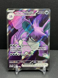 POKÉMON TCG TEAM ROCKET'S NIDOKING EX 216/182 ULTRA RARE HOLO SV10: DRI NM - Picture 1 of 2