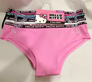 Hello Kitty 5 PK Junior Bikini sz L NWT - Picture 1 of 2