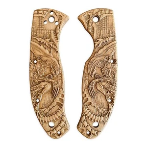 Alien Brown Oil - Spyderco Tenacious Knife Scales - Picture 1 of 3