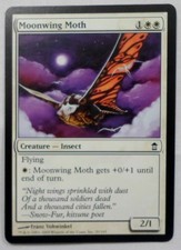 MAGIC THE GATHERING MTG SAVIORS OF KAMIGAWA WHITE MOONWING MOTH CREATURE CARD