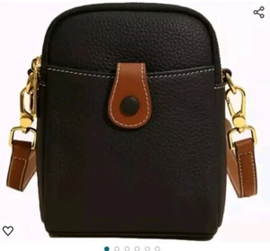 Neu Mini Crossbody/Sling/Schultertasche/Geldbörse/Geldbörse 8x6" Echtleder Damen - Bild 1 von 7