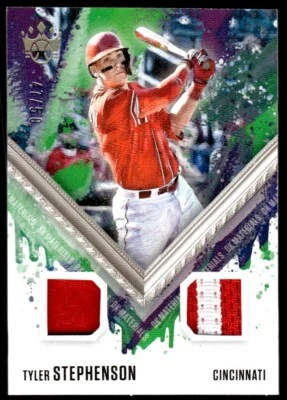 2021 Panini Diamond Kings DK Materials Holo Gold Tyler Stephenson 47/50 - Image 1 of 2