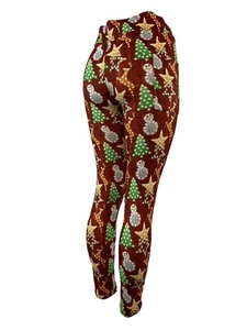 Classic Holiday Snowman Reindeer & More Leggings Multiple Sizes w/ POCKETS - Picture 1 of 4