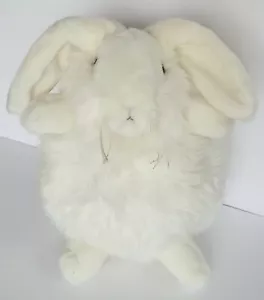 VINTAGE UNIPAK WHITE CHUBBY PLUSH BUNNY RABBIT STUFFED ANIMAL - Picture 1 of 4