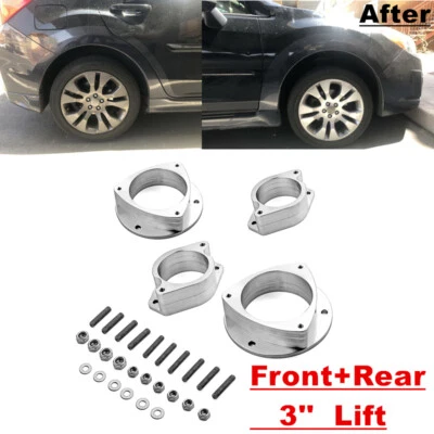 Alum Front+Rear 3" Lift Spacer for 09-10 11 12 13 14 15 16 17 18 Subaru Forester - Imagem 1 de 4