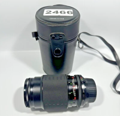 Lente de enfoque manual con estuche Pentax Sigma 135 mm f2,8 Pantel Pan-focus. (2K) Foto 1 de 2