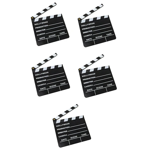 5 Pack New Hollywood Clapboard Clapper Clap Board Movie Sign Director Chalkboard