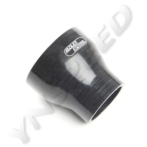 4Ply 3.5" To 2.75'' (89-70mm) Straight Pipe Reducer Silicone Coupler Hose Black - Picture 1 of 8