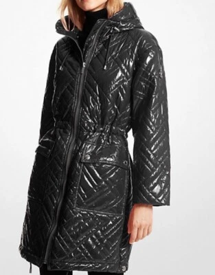 Casaco feminino Michael Kors acolchoado cire nylon acolchoado tamanho M - Novo com etiquetas - Imagem 1 de 4