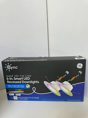 Cync 6-In. reveal HD+ Full Color Smart LED Recessed Downlights - Image 1 of 3