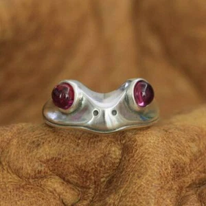 Anello Rospo Ciondoli Ciondoli Rossi Vividi 925 Dettagli Rospo Anello Rana TA266C - Foto 1 di 23