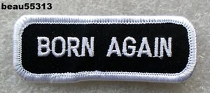 ⭐GIACCA GILET MOTO "BORN AGAIN" GRANDE HARLEY BIKER TOPPA CRISTIANA - Foto 1 di 1