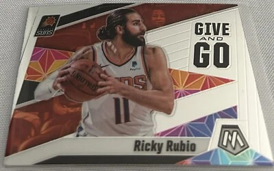 2019-20 Panini Mosaic Basketball Ricky Rubio Phoenix Suns Give and Go #12 - Image 1 of 2
