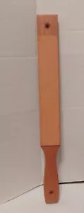 Cuchillo de cuero de doble cara de 15,5" cuerda de afilar mango de madera de caoba rojo nuevo - Imagen 1 de 15