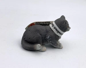 Figura doméstica Schleich gato gris sentado gatito 2004 retirado 14411 - Imagen 1 de 3