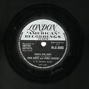 BOB HOPE & BING CROSBY RARE LONDON 78 PARIS HOLIDAY / NOTHING IN COMMON HLU 8593 - Picture 1 of 2