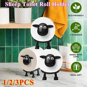 3X Stand Paper Rack Tissue Storage Sheep Toilet Roll Holder Bathroom Stackable - Picture 1 of 19